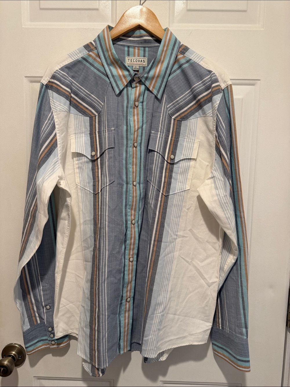 TECOVAS Western Shirt Long Sleeve Button Down